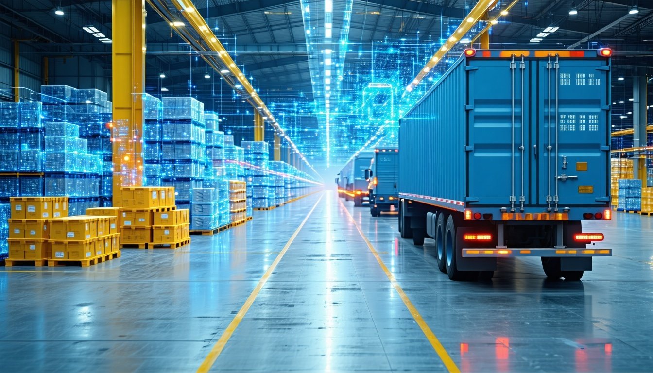 AI-driven logistics software interface